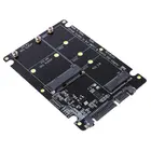 2 в 1 м. 2 B + M Ключ Mini PCI-E или mSATA SSD SATA III адаптер карты для полный Msata SSD 22302242226022x80 M2