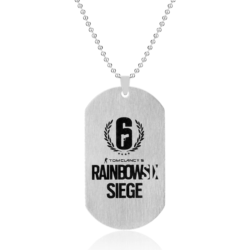 Necklace-N887 Знаменитые игры Rainbow Six Siege брелки мужской женский брелок Аниме Кулон подарки ювелирные изделия - Цвет: Necklace-N887