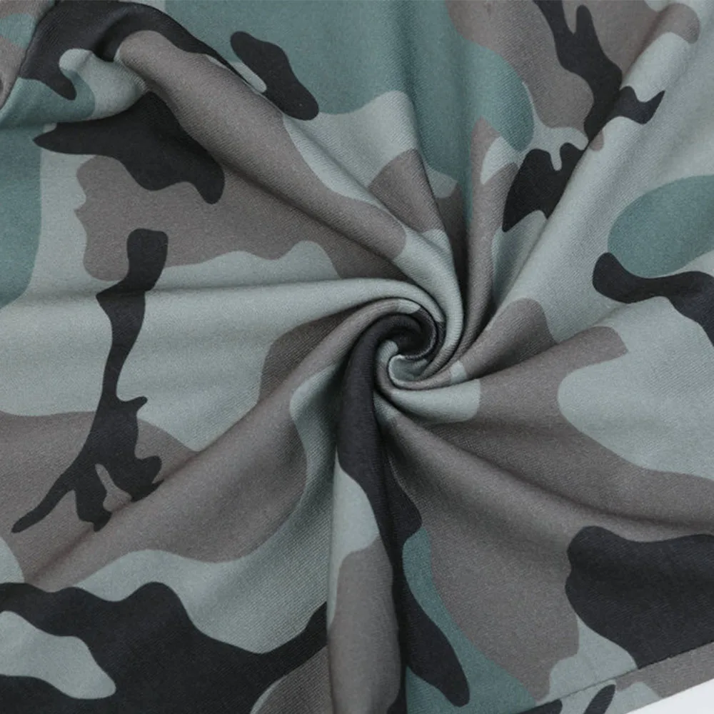 

Spring Autumn Women Spring Pant Camouflage Length Pocket Casual Loose Elastic Waist Pants Bandage Casual Long Pants Trousers