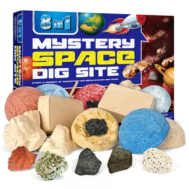 

Birthstone Dig Kit Science Kit with 8 Genuine Birthstones Dig Up Stunning Gemstones Toys for Girls, Toys for Boys