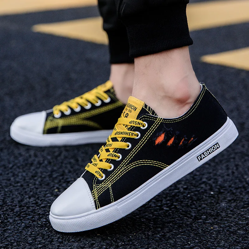 Кеды мужские с вулканизированной подошвой дышащие кроссовки на шнуровке