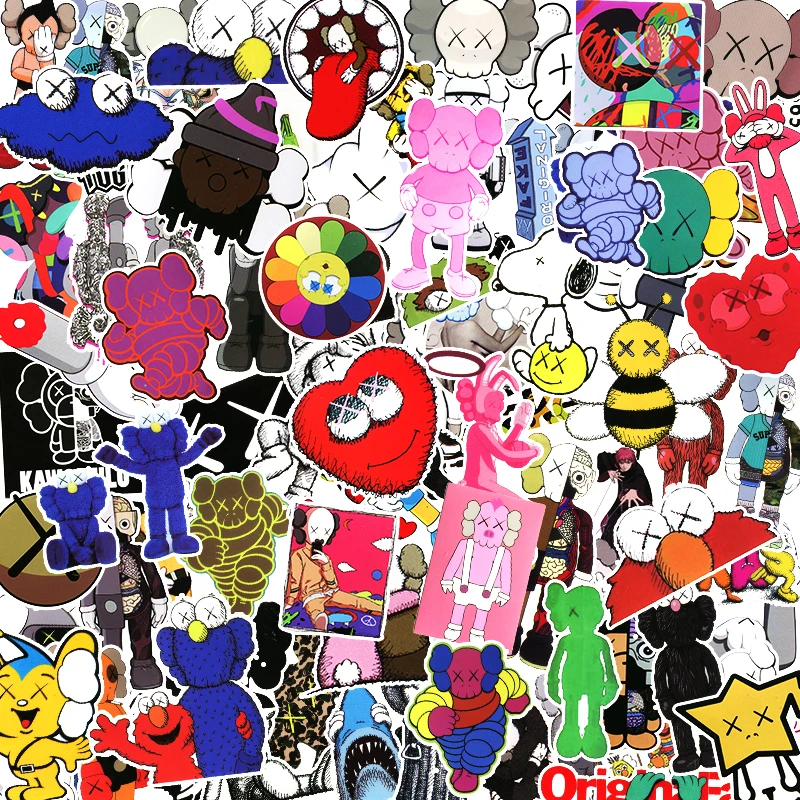 25/65/90 шт. наклейки граффити в виде Улица Сезам Детские ТВ программы для ноутбука