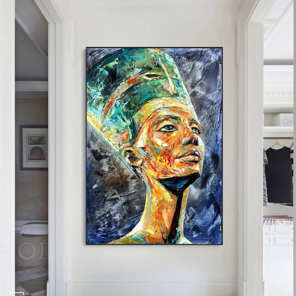 Абстрактная египетская Картина на холсте настенное искусство скандинавские