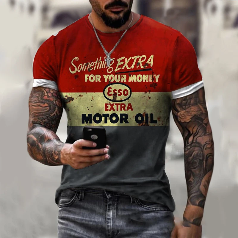 

Casual Fashion Short Sleeves Summer T Shirt Men 3d Printed T-Shirts For Men Round Neck Loose Oversize Muscle Streetwear Clothing