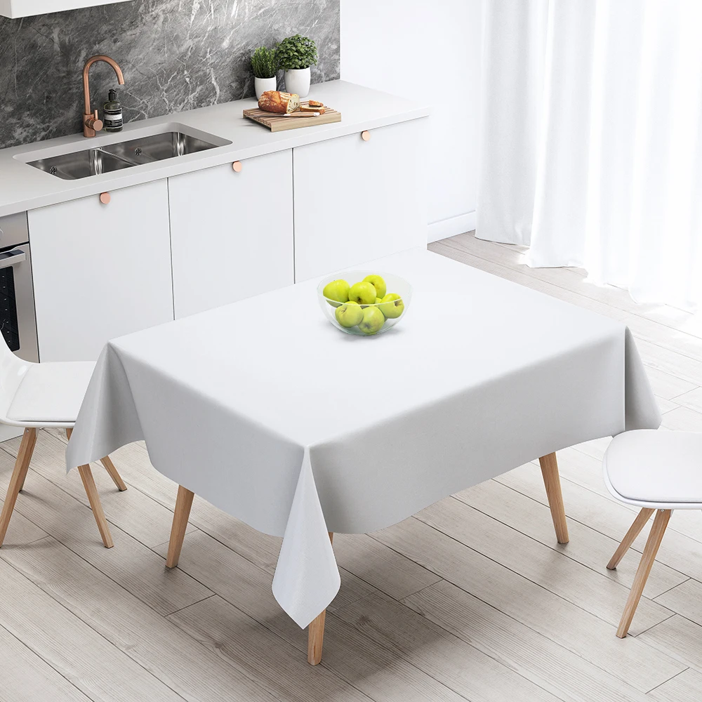 Белая Водонепроницаемая скатерть для вечеринки Скатерть свадьбы банкета отеля