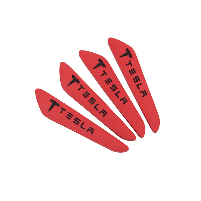 4 шт автомобильные аксессуары двери бампера протектор для Tesla модель 3 Защитная