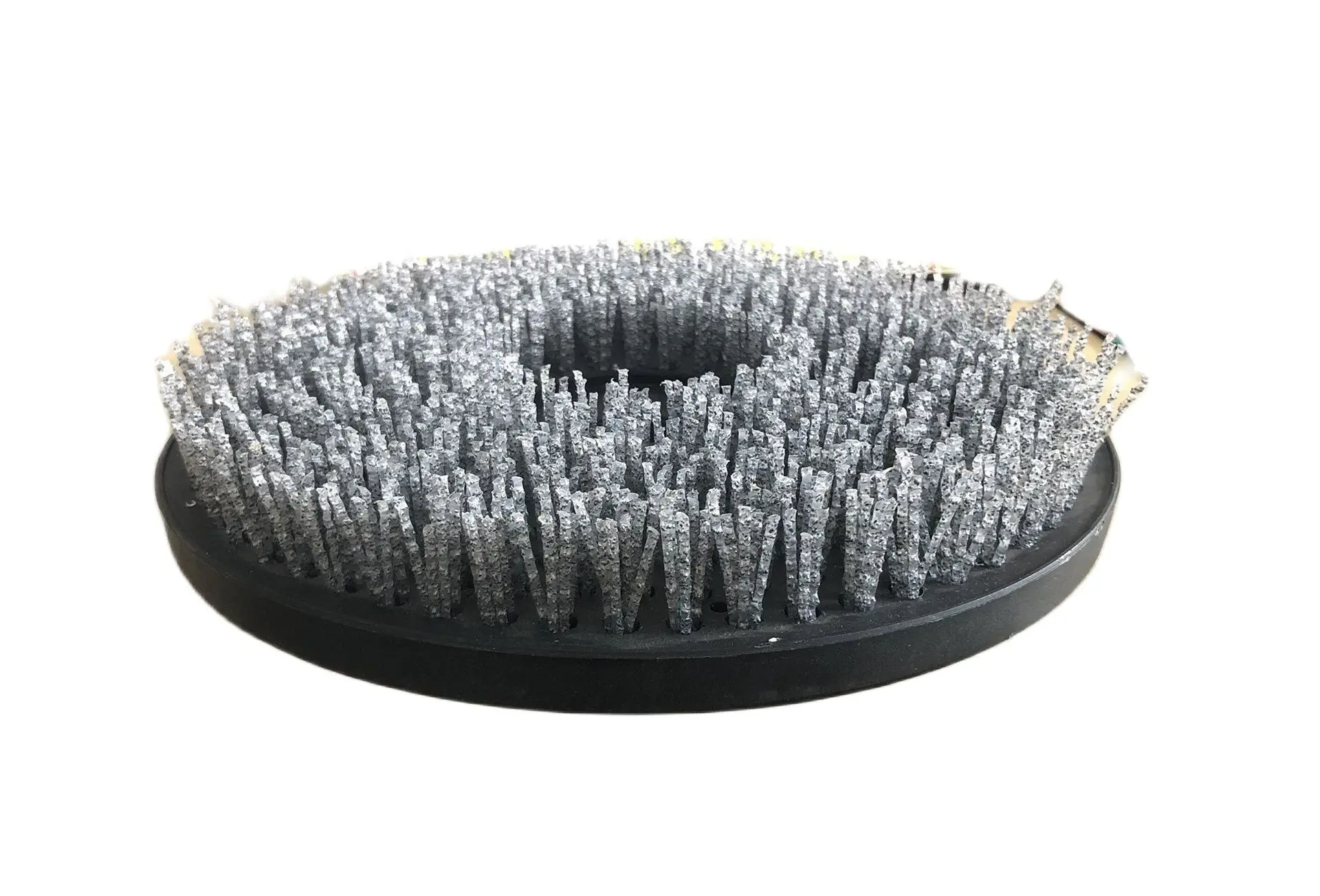 12 Inch 300MM Black Round Circular Abrasive Diamond Antique Brush For Grinding And Polishing Stone Marble Granite Concrete Floor