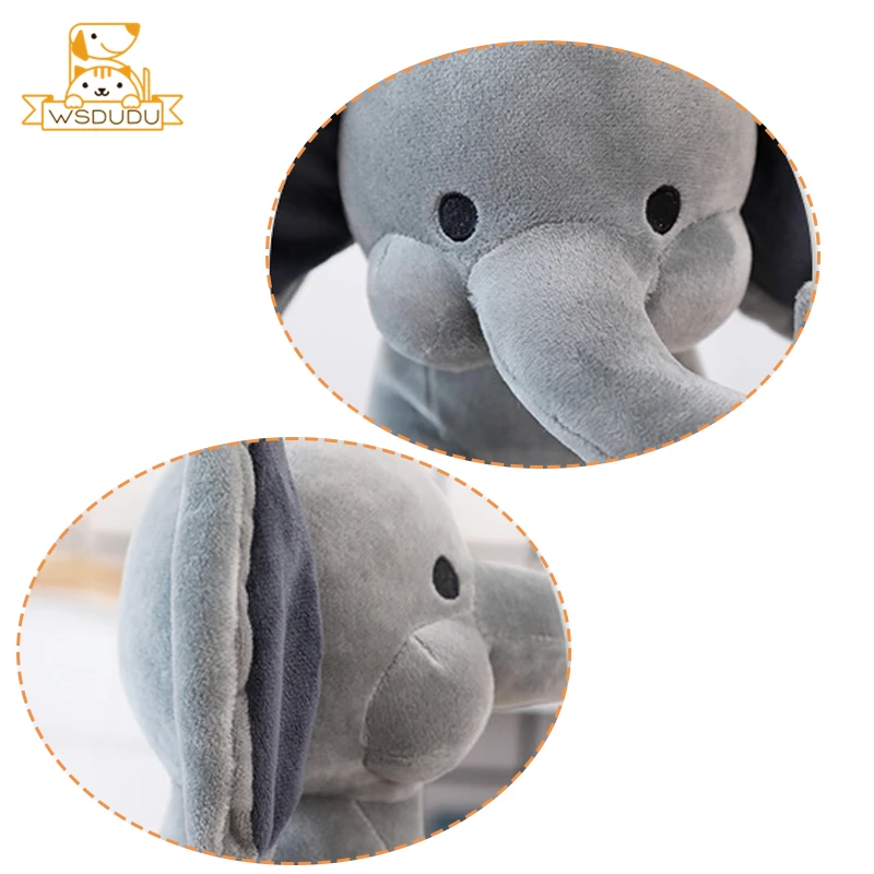 Kawaii розовый слон милые большие ушные детские куклы мягкие плюшевые игрушки