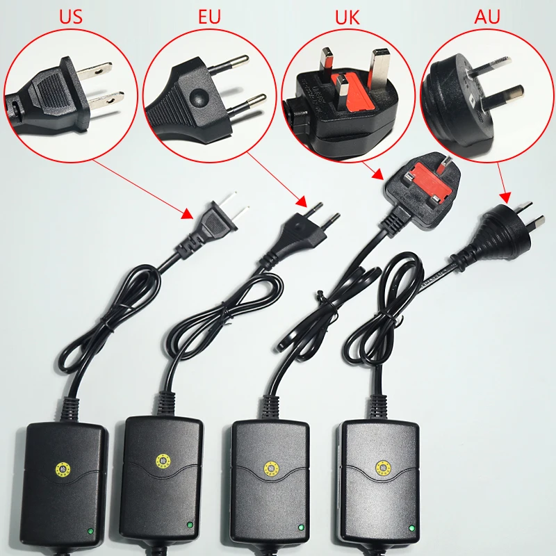 Ac100-240v 12v 2a 24w Dc Ac адаптеры Dc12v Us Eu Uk Au Plug Универсальный блок питания для Cctv