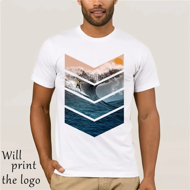 2019 серфинга волны Искусство Мужская футболка для занятий серфингом воды Спорт