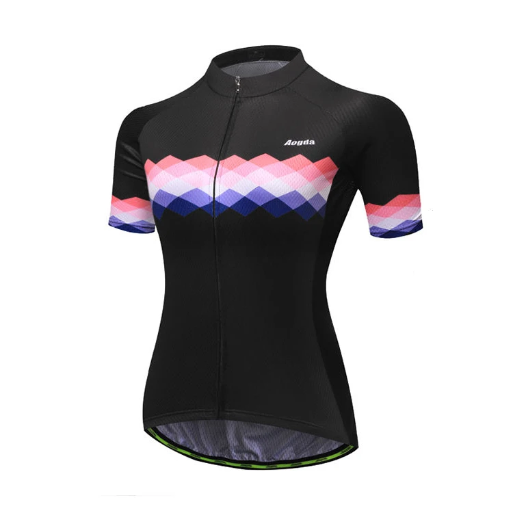 Cycling jersey only Aogda Женская одежда для велоспорта Roupa Ciclismo летняя дышащая одежда для шоссейного велосипеда быстросохнущая велосипедная одежда Велоспорт Джерси набор - Цвет: Cycling jersey only