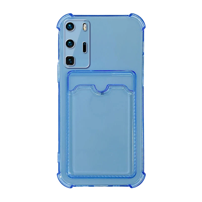 Clear Soft Silicone Phone Cover For Xiaomi Redmi Note 10 Pro Case Luxury Card Pocket TPU Redmi Mi Note 8 9 Pro Max 9S Cute Cases