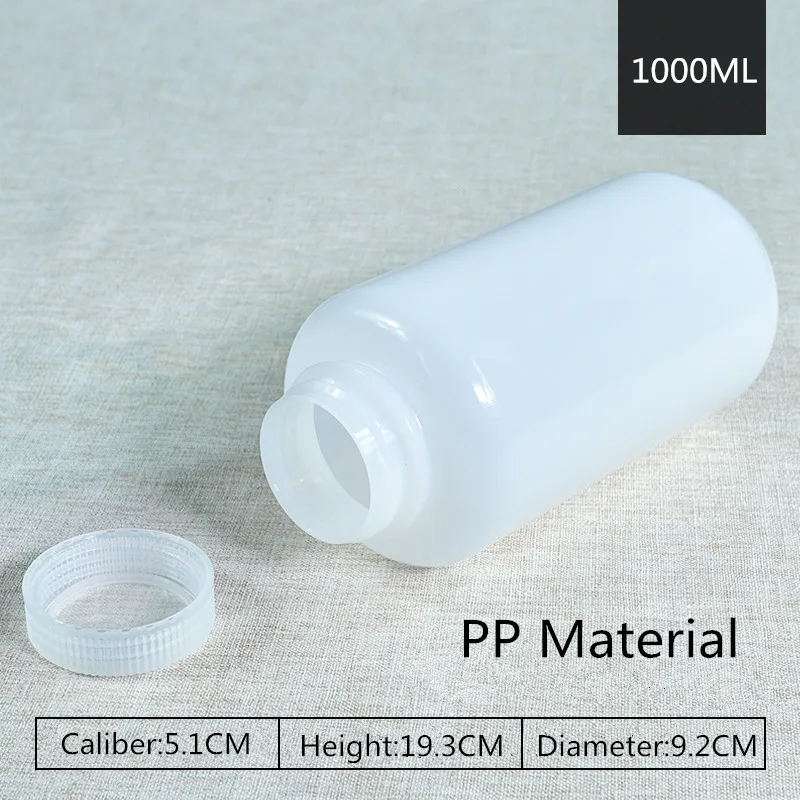 21-translucent-PP 1000 мл HDPE пластиковая бутылка с завинчивающейся крышкой пустой контейнер для жидкости, шампуня, лосьона путешествия многоразовые бутылки горячая распродажа - Цвет: 21-translucent-PP