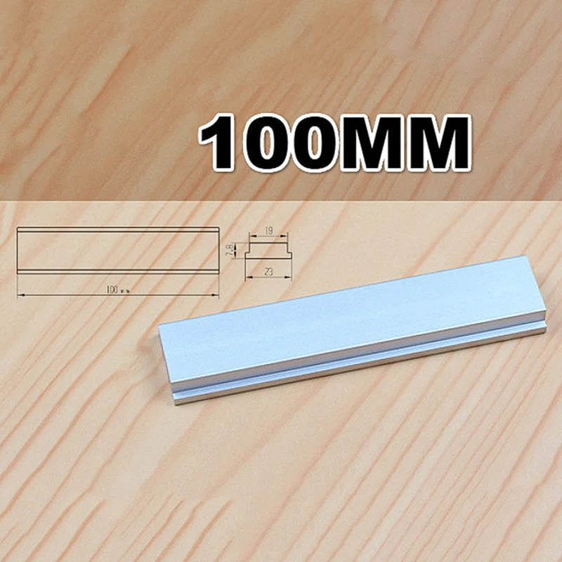 

100mm Slider Slab For T-Track T-Slot Miter Fixture Woodworking Holeless Thread