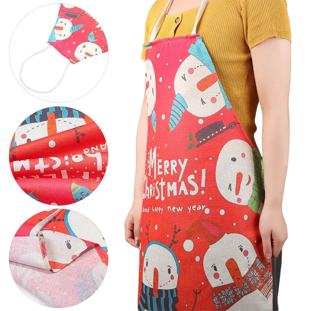 Рождественское украшение из льняной ткани для домашней кухни защита от жира