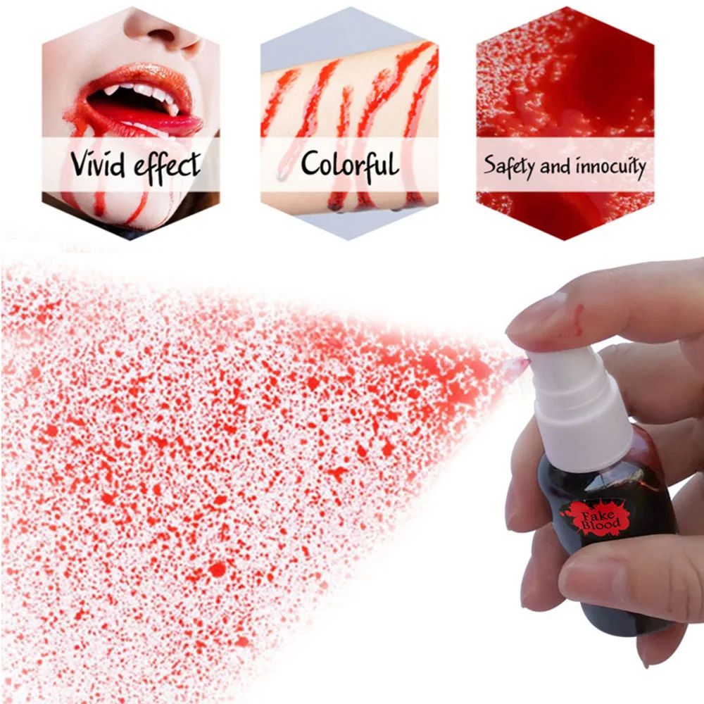 Ультрареалистичный спрей для крови 30 мл вечерние зубы макияжа реквизит зомби