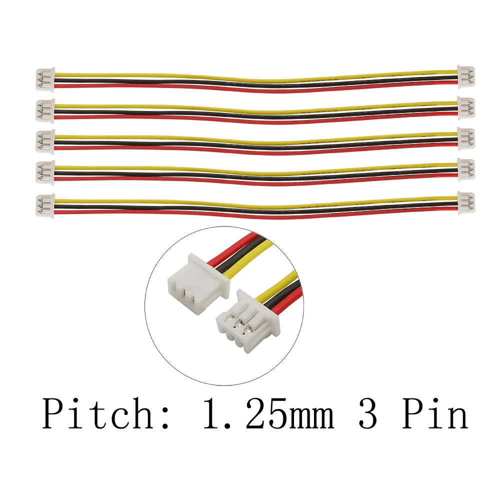10 шт./лот длина 15 см Micro JST 1 25 мм разъем гнездо штекер кабеля 2P 3P 4P 5P 6P 7P 8 контактов