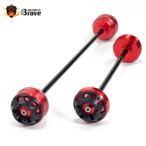 Front and Rear Axle sliders Fork wheel protection Crash pad kit For Yamaha TMAX 530 T MAX 2012 2013 2014 2015 2016