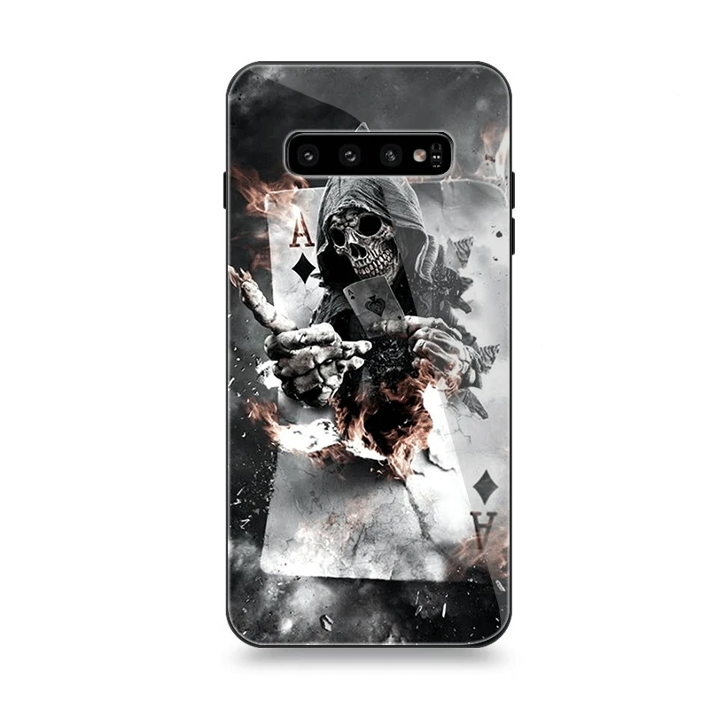 Стекло чехол для телефона samsung S7 край S8 S9 S10 плюс A10 A20 A30 A40 A50 A60 A70 Крышка игры в