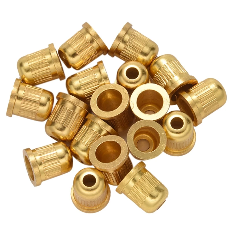 

18 PCS String Ferrules For Electric Guitar (Gold)