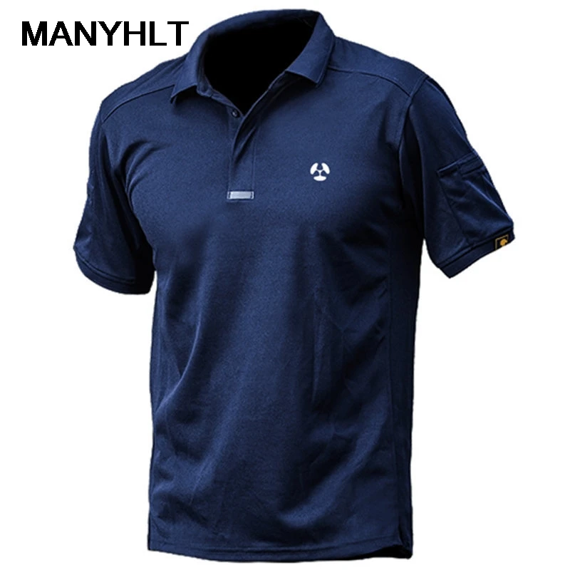 

Lapel Short-sleeved Multifunctional Quick-drying T-shirt Outdoor Men's Sports Wicking And Quick-drying Stretch Tactical T-shirt