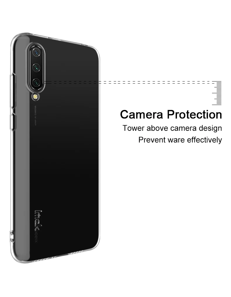 IMAK Мягкие Гелевые прозрачные чехлы из ТПУ для Xiaomi mi A3 mi A3 CC9 mi 9 Lite CC9e чехол прозрачный силиконовый чехол для телефона полная защита