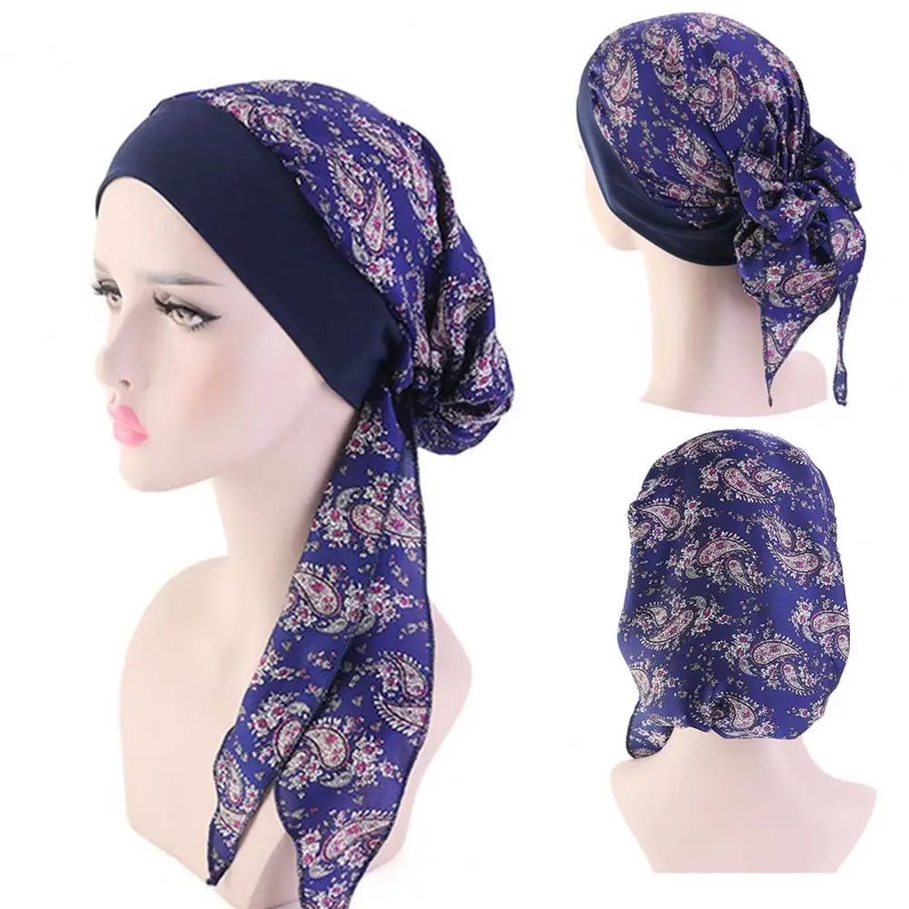Головной платок легко носить стильные красочные женские головные повязки с