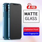2 шт. матовое закаленное стекло для iphone 13 12 Pro Max Защита экрана для aiphone 13Pro защитное стекло iphone13 Mini матовая пленка