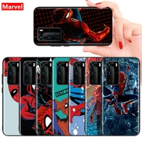 marvel avengers spider man super hero for huawei mate 10 20 x 5g 30 40 rs porsche design p smart s z lite pro plus phone case