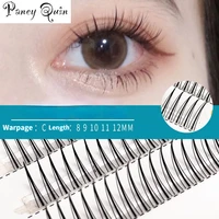 3 lines nature thick false lashes premade russian volume fans faux mink premade eyelash extensions makeup tools fairy