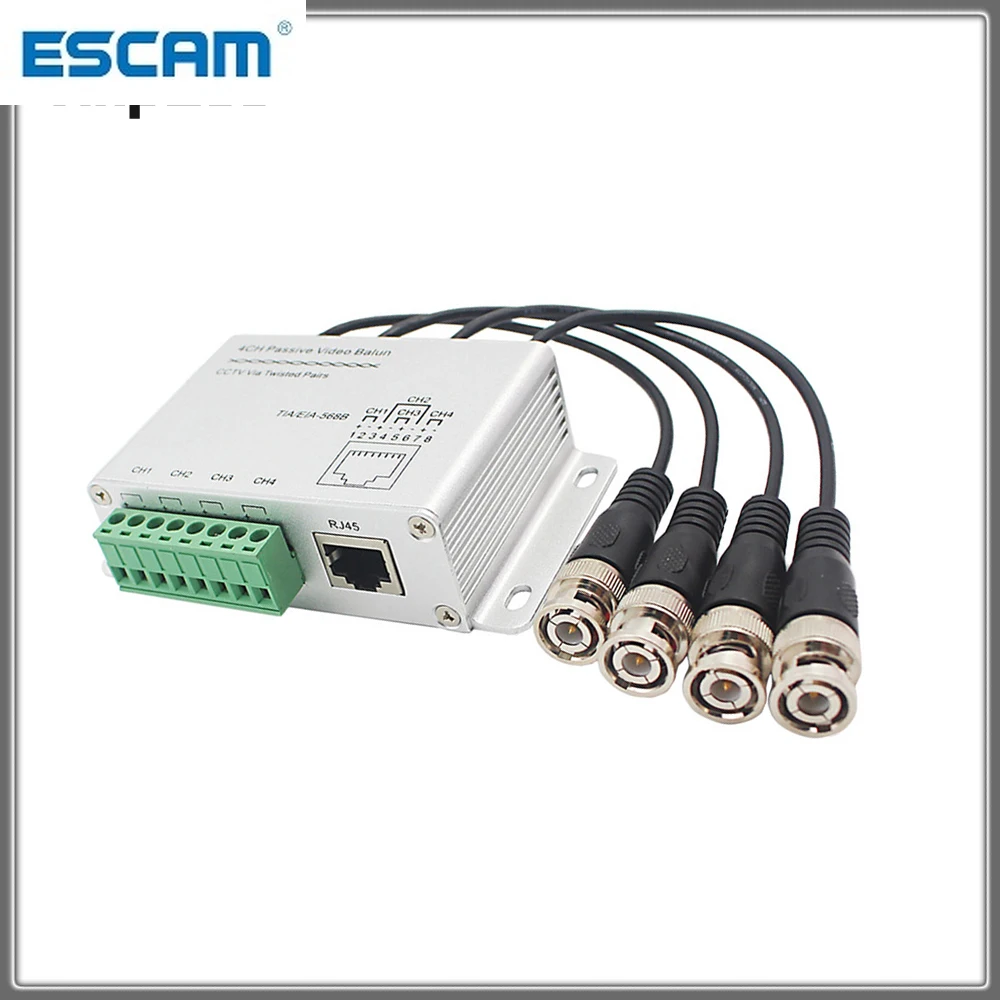 CCTV 4CH 8CH Пассивный передатчик видео балун BNC папа к UTP Rj45 Cat5 4 CH Видео передача для