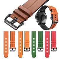 fenix 5s 5 5x quickfit leather strap suitable for garmin fenix6s 6 6x plus fenix3hr s60 935 mk1 d2 smart watch band accessories