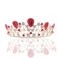 new bridal headwear white european style unique crystal crown queen high end alloy hair tiara jewelry
