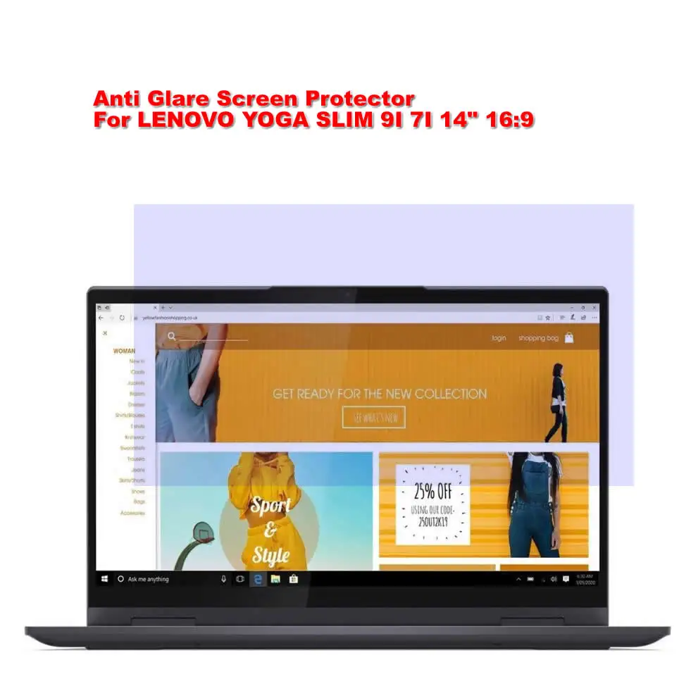 

2 шт., Антибликовая Защита экрана 14,6 дюйма для LENOVO YOGA SLIM 9I 7I 14 дюймов 16:9
