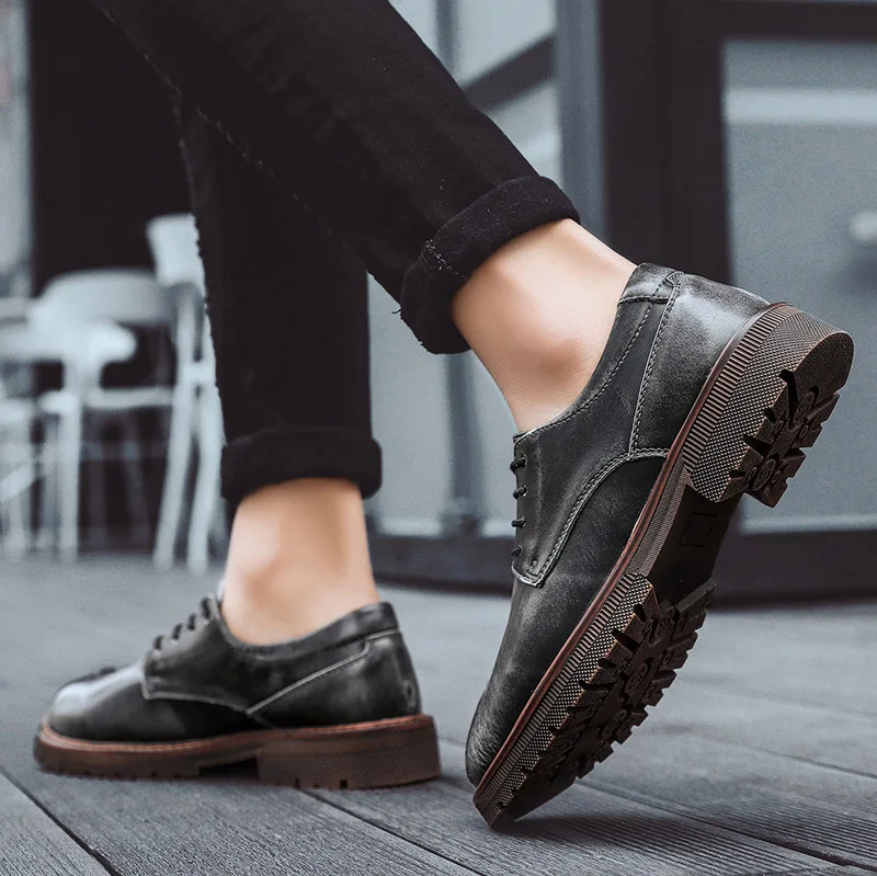 

Casual Shoes Men Fashion Men Leather Casual Shoes For Black Men's Sneakers Sneaker Breathable Sport Leisure Male Shoe