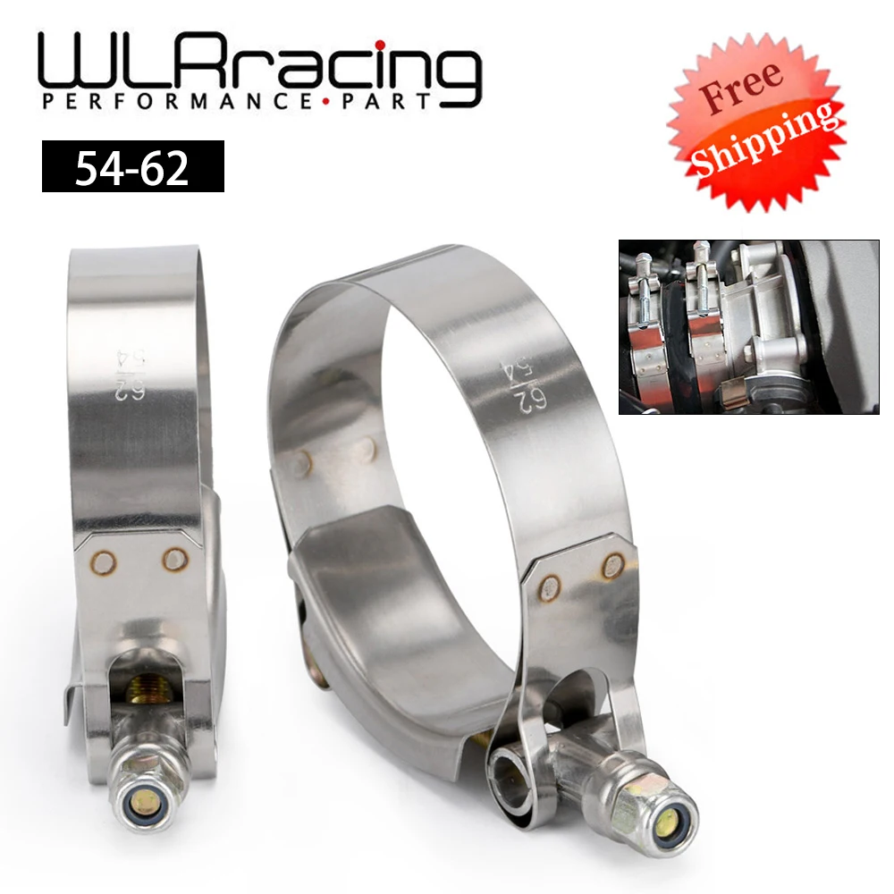 Бесплатная доставка (2 шт./лот) SS304 зажимы 2 &quotдюйма 54 мм 62 нержавеющая силиконовая