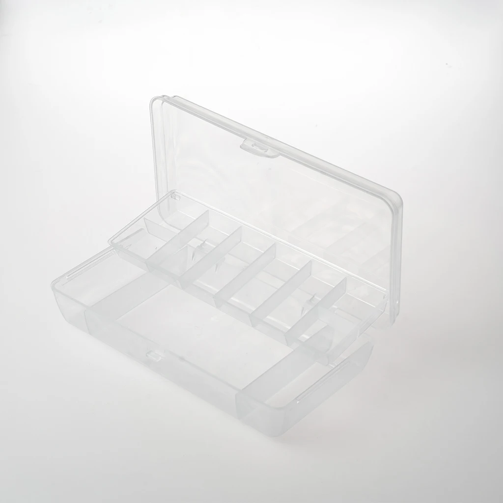 BOWORK пластиковый прозрачный контейнер для хранения органайзер двухслойная