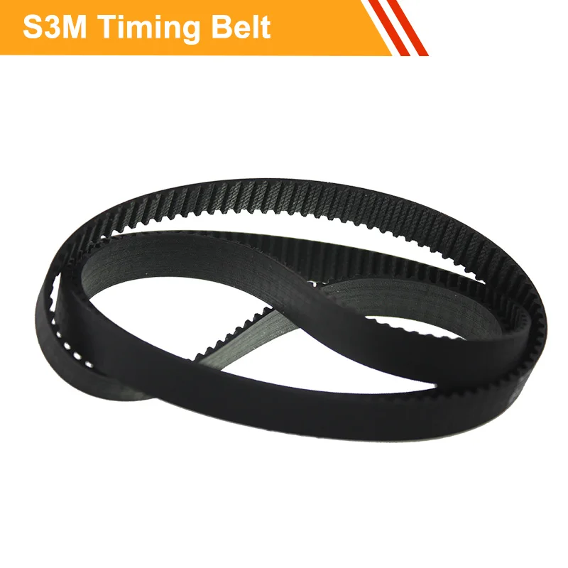 

S3M замкнутый контур Резина приводного ремня, а также Длина 1188/1245/1263/1290/1500 мм зубчатый ремень 10/15 мм ремень Ширина зубчатый ремень