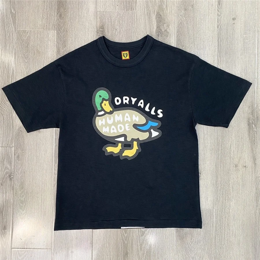

Duck Pattern Human Made T shirt Men Women T-shirts Slub Cotton Top Tee clothing