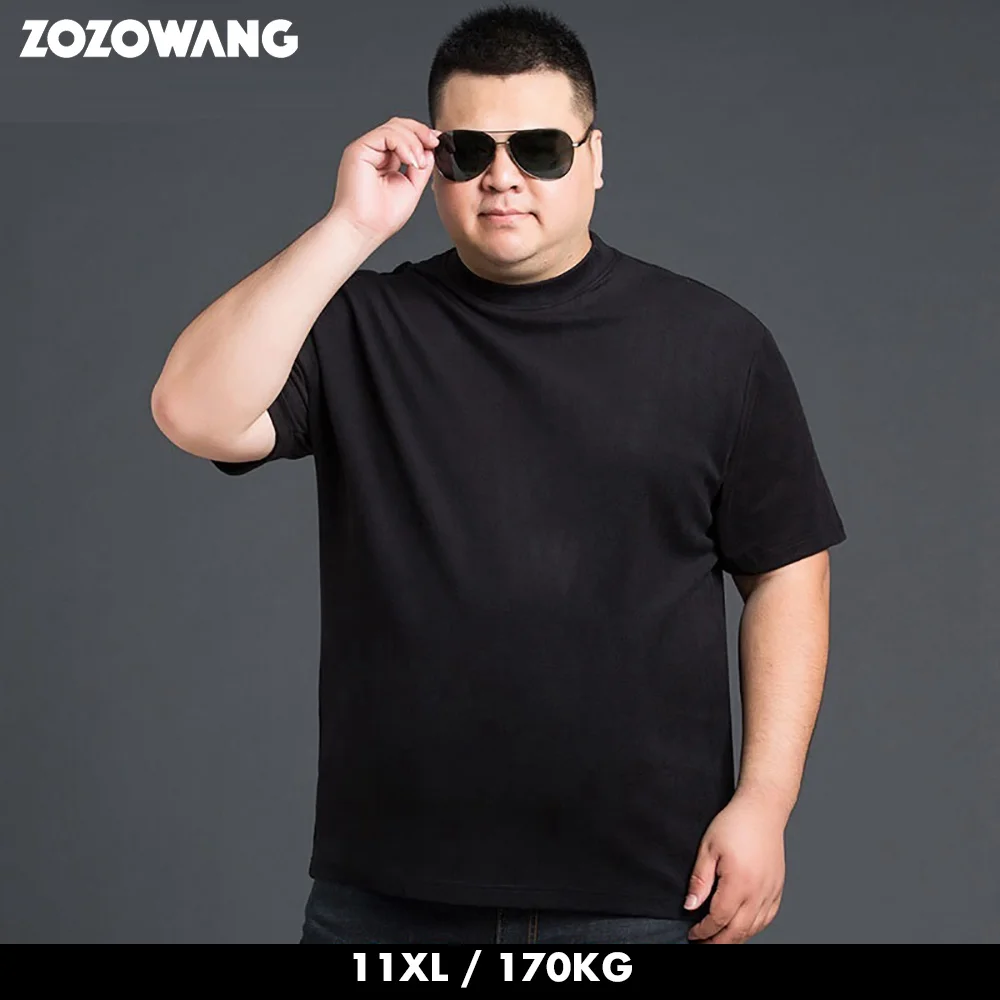 

plus size 7XL 8XL 9XL 10XL 11XL men t-shirt short sleeve summer tees cotton oversize Comfortable soft tshirt tops 64 66 68 70 60