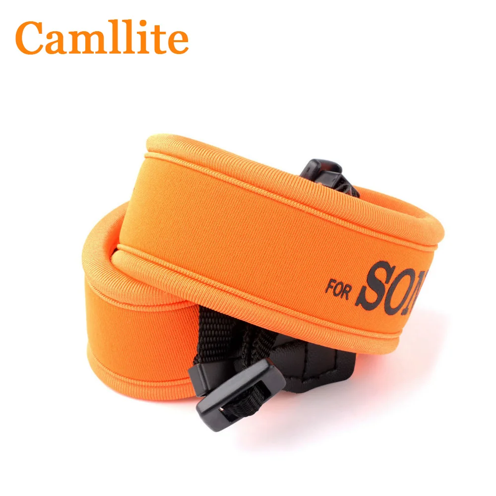 

Camllite Skidproof Elastic Neoprene Neck Black Camera Strap For Sony A900 A200 A550 A580 DSLR camera
