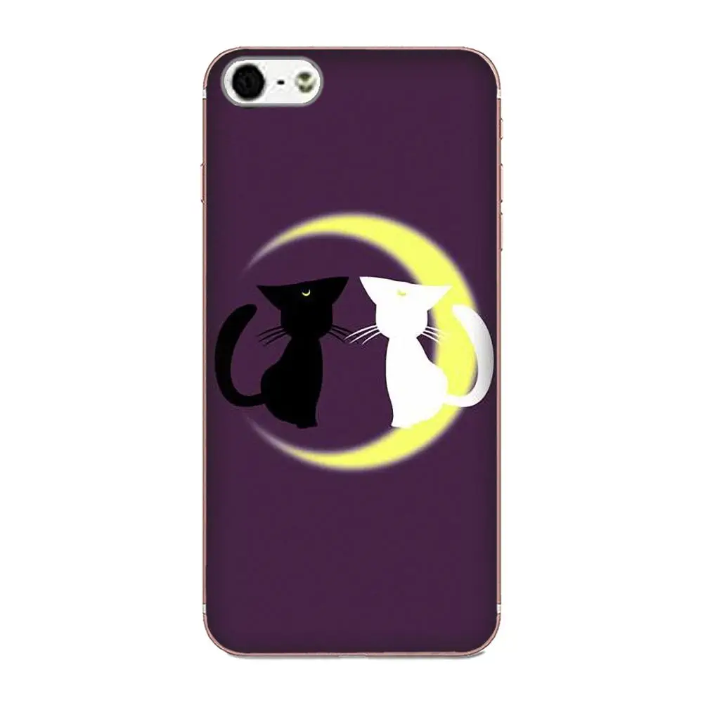 Sailor Moon Luna и Arthemis милые кошки животные для Galaxy J1 J2 J3 J330 J4 J5 J6 J7 J730 J8 2015 2016 2017 2018 mini