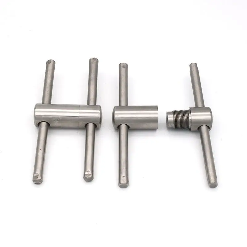 Серебряный инструмент для прессования бильярдного кия в форме плоской/дуги