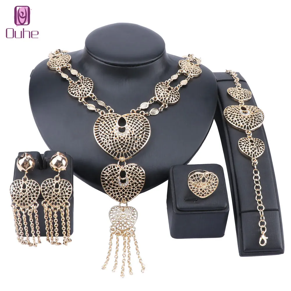 Комплект из колье серёг кольца и браслета | Украшения аксессуары