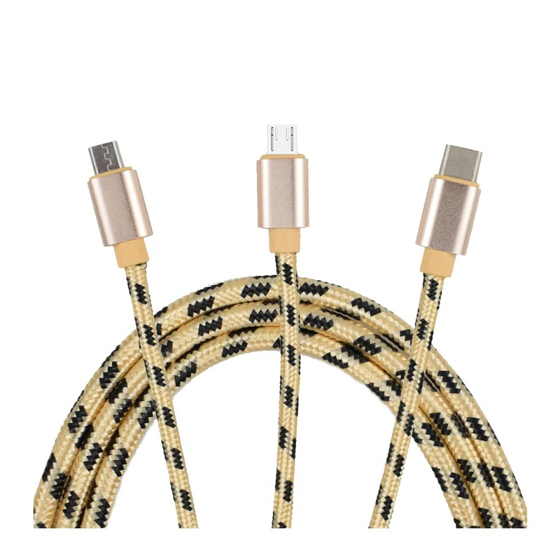 USB кабель для iPhone XS X 8 зарядное устройство 3 в 1 Micro передачи данных Android TypeC