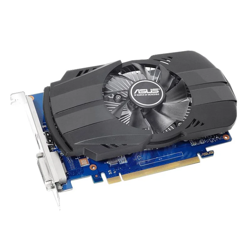 Видеокарта Asus PH-GT1030-O2G GeForce GT 1030 2 Гб Phoenix Fan OC Edition HDMI-совместимая видеокарта DVI |