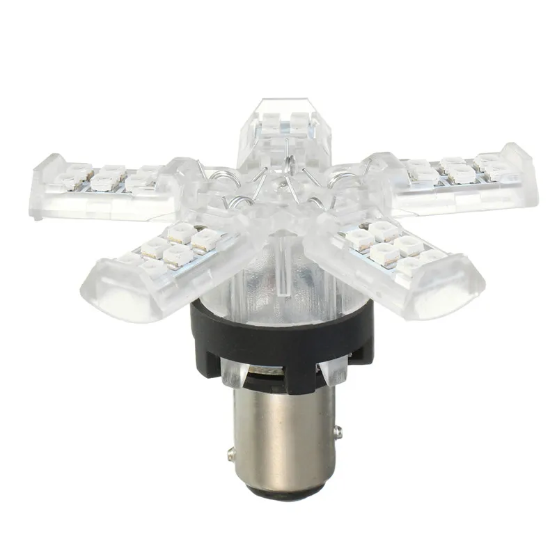 2Pcs 12V Red LED Spider Light brake tail Led Stop Bulbs 3157S 41-SMD Warning Rear Turn Signals | Автомобили и мотоциклы