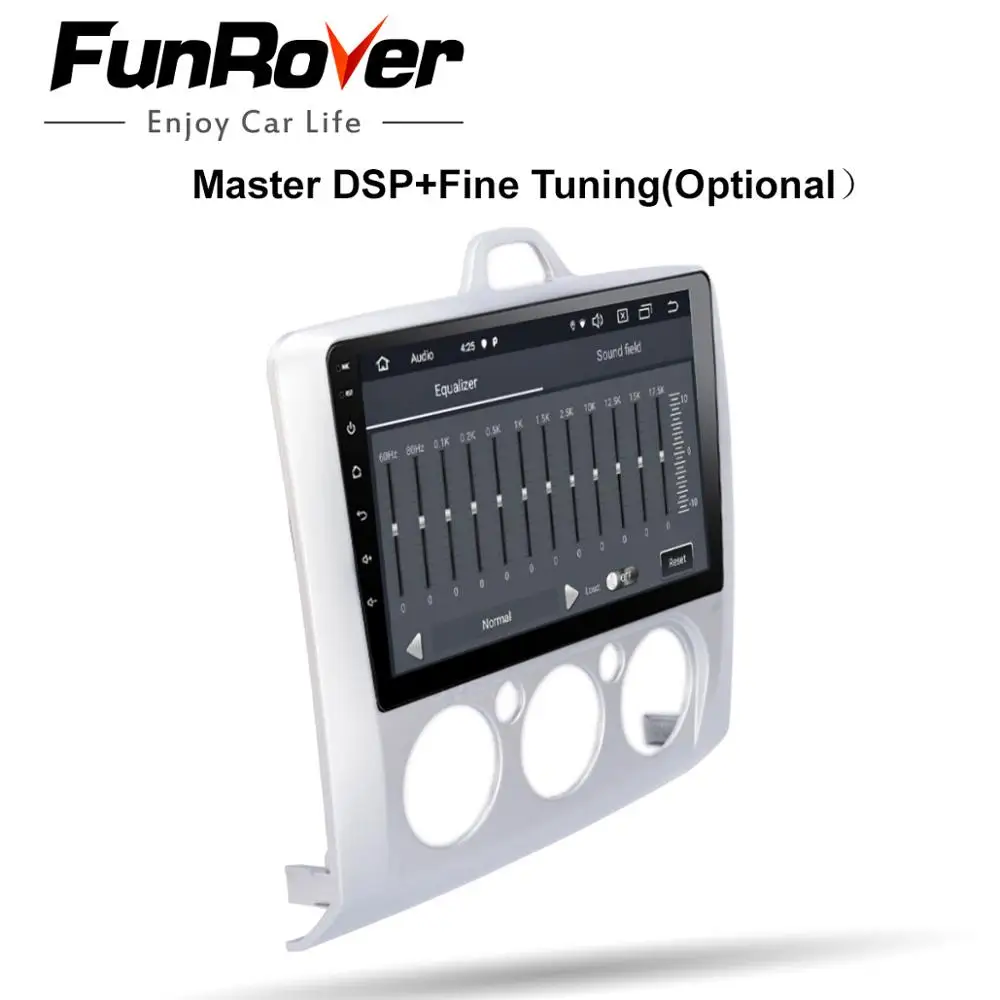 FUNROVER android 9 0 2.5D + IPS автомобильный dvd мультимедийный плеер для Focus 2004 2012 радио gps