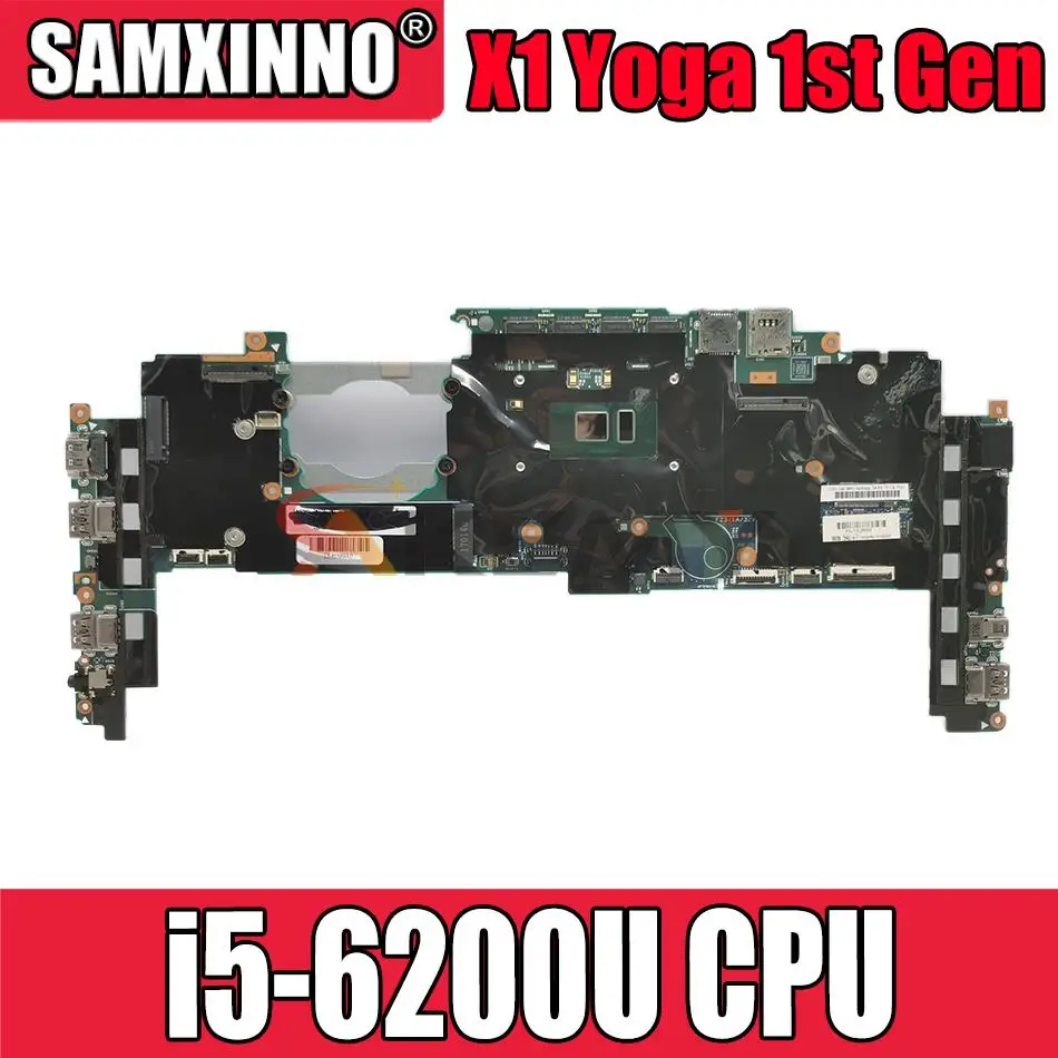 

Материнская плата для ноутбука Lenovo ThinkPad X1 Yoga 1-го поколения 14282-2 м с i5-6200U CPU FRU:01AX815 100% рабочий