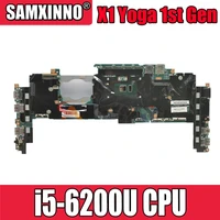for lenovo thinkpad x1 yoga 1st gen laptop motherboard 14282 2m with i5 6200u cpu fru01ax815 100 working
